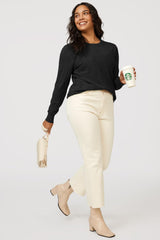 Arach&Cloz Women's Soft Knit Sweater Fall Dressy Casual Pullover Tops