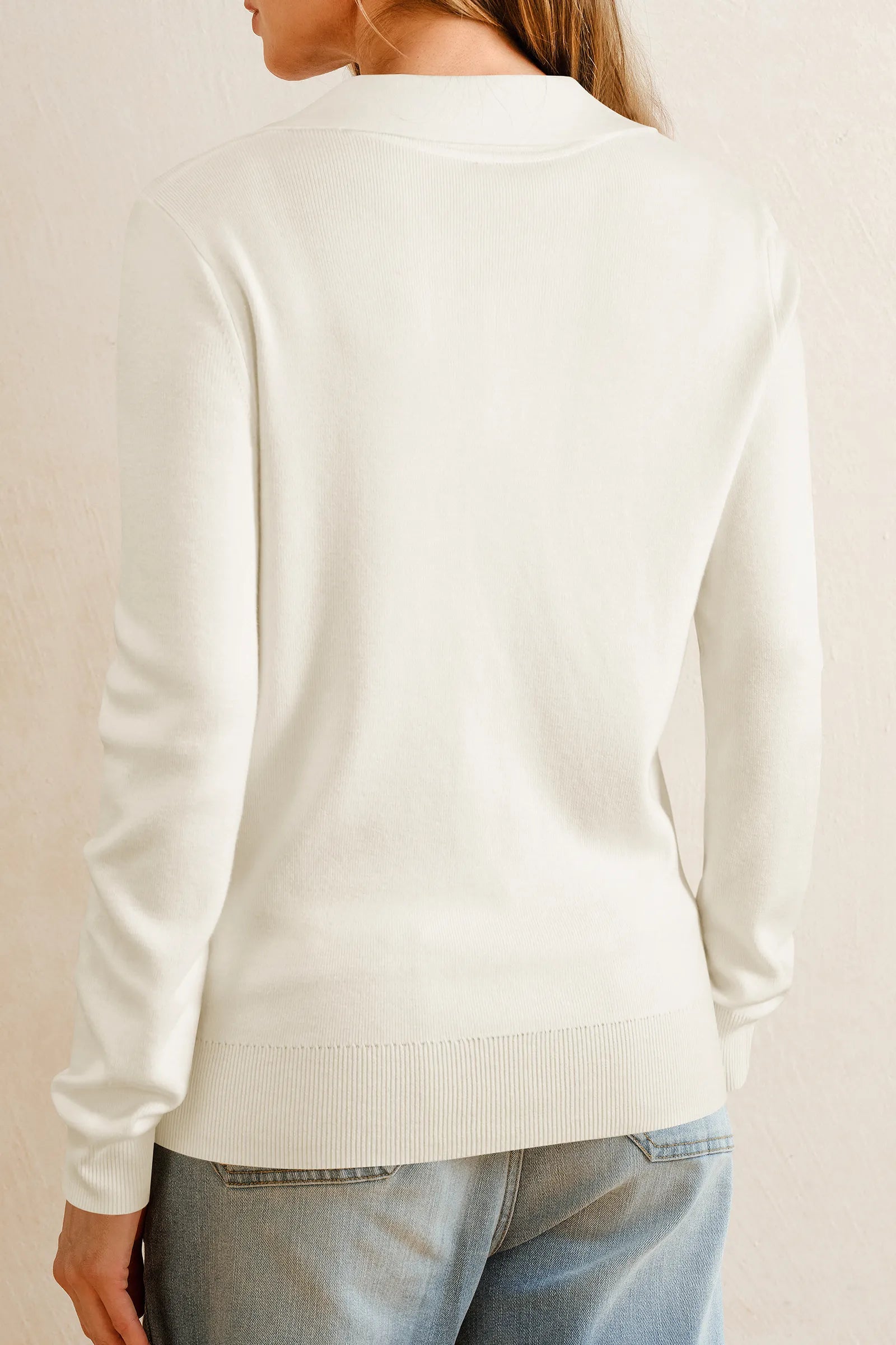 Arach&Cloz Wool-Blend Collared Pullover — product image 22