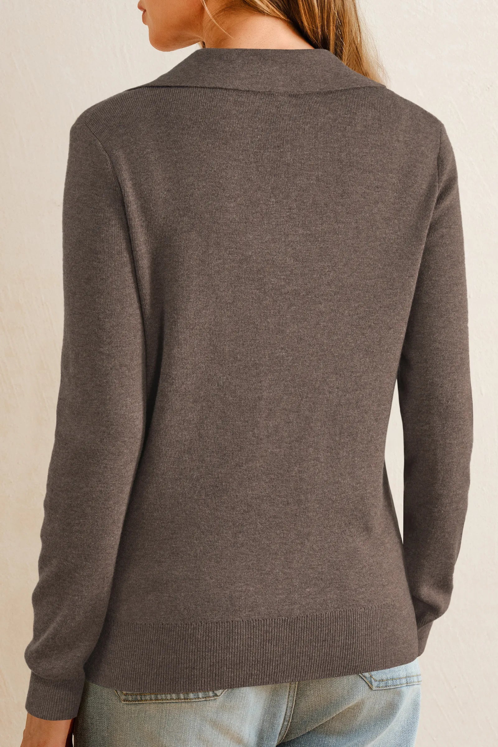 Arach&Cloz Wool-Blend Collared Pullover — product image 8