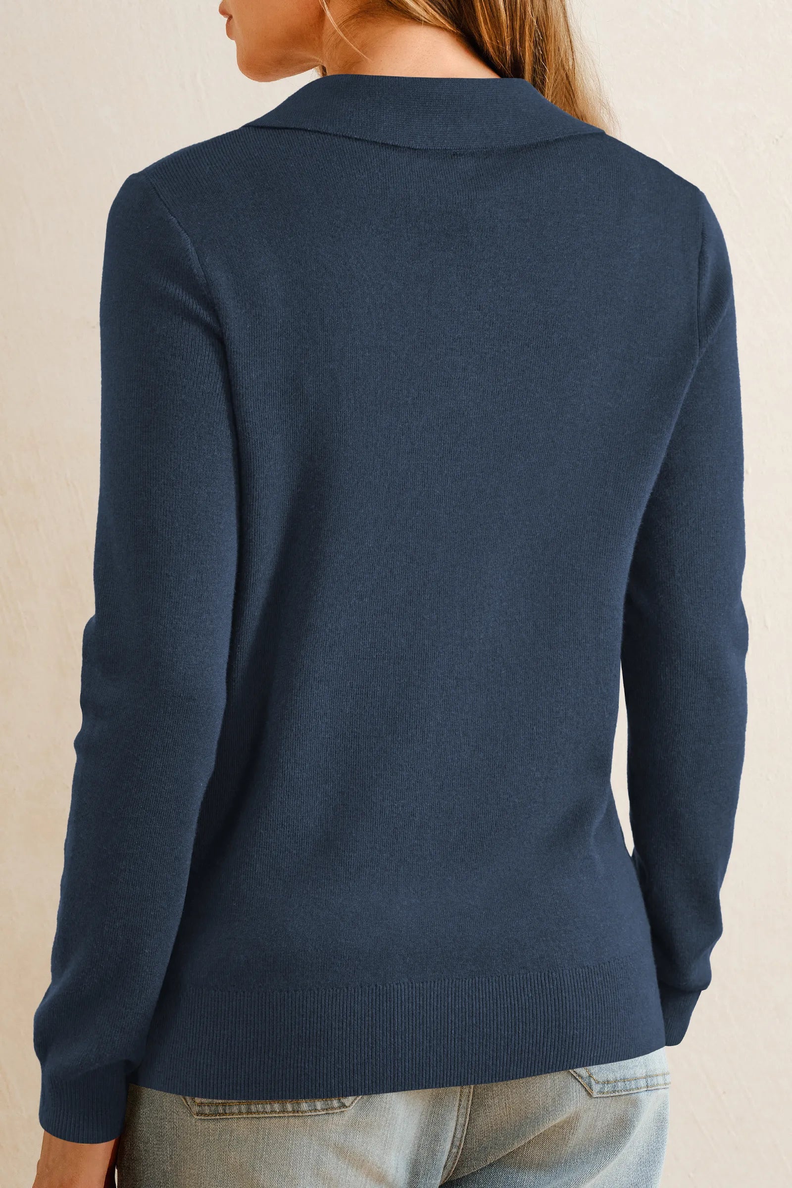 Arach&Cloz Wool-Blend Collared Pullover — product image 12