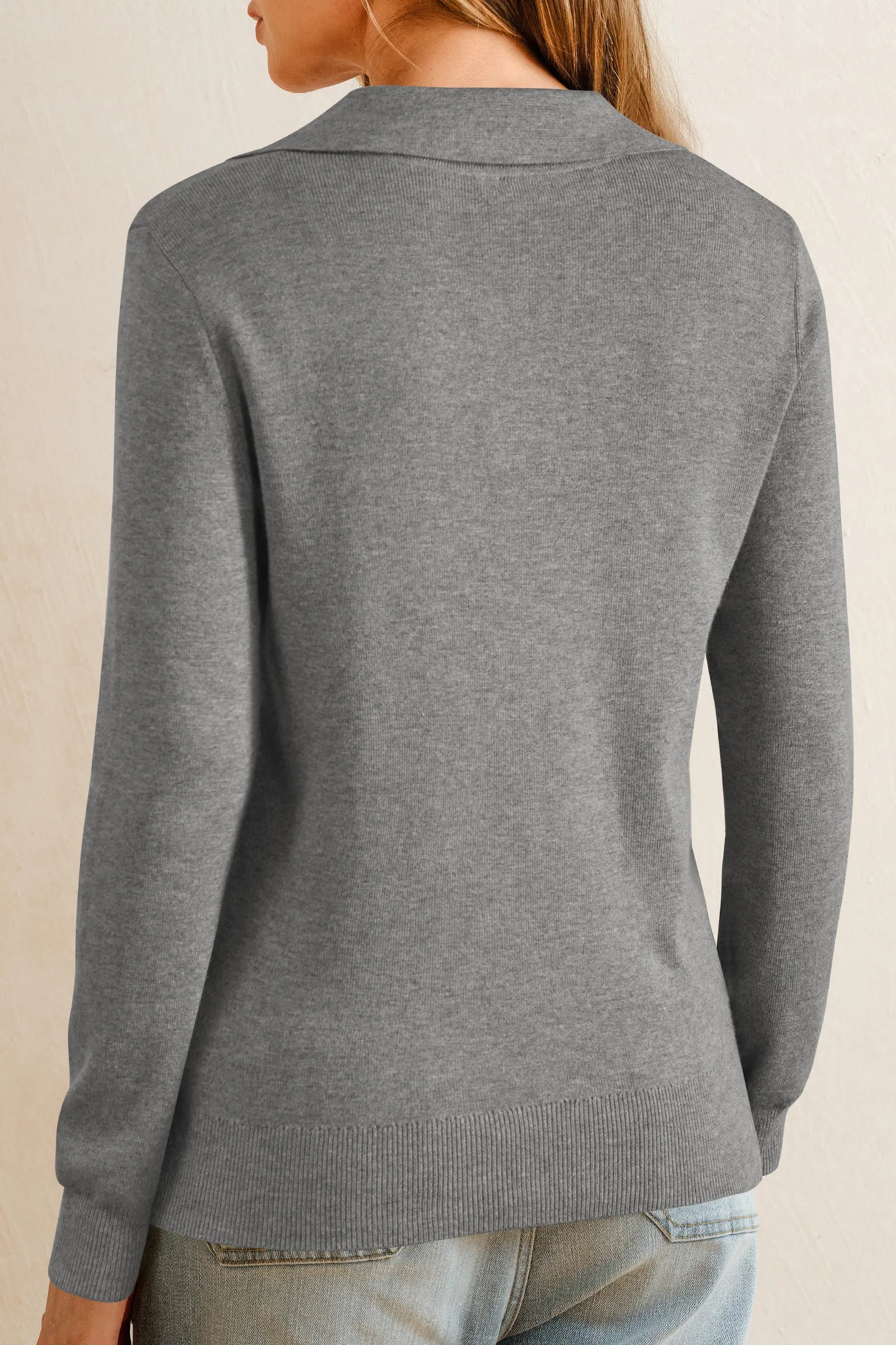 Arach&Cloz Wool-Blend Collared Pullover — product image 17