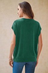 Arach&Cloz Women's Wool Blend Oversized Short-Sleeve Sweater(2026)