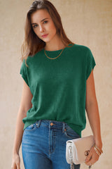 Arach&Cloz Women's Wool Blend Oversized Short-Sleeve Sweater(2026)