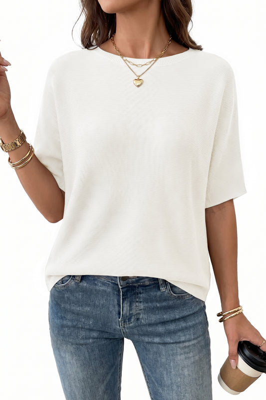 Women's Oversized Batwing Sleeve Business Casual Sweater Tops