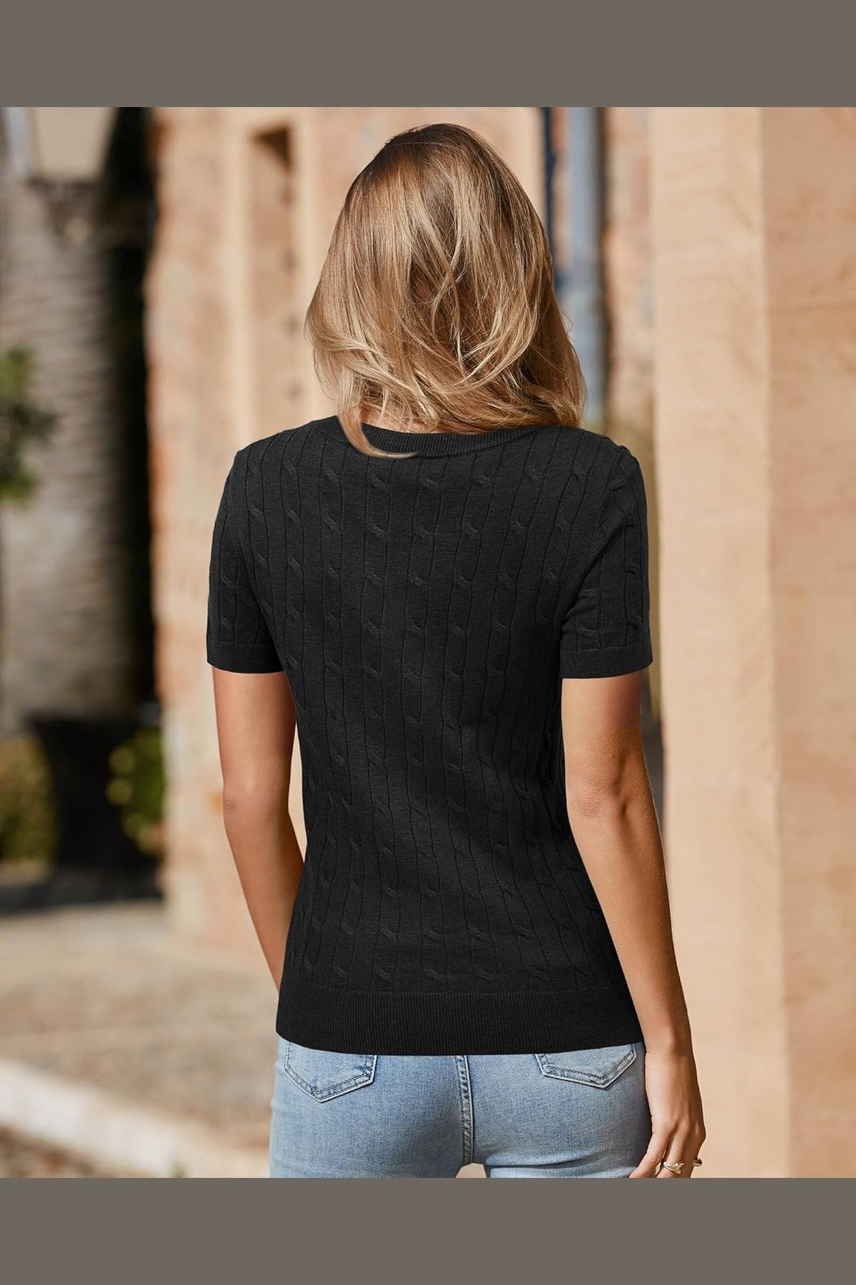 Arach&Cloz Women's Wool Blend Summer Fall Tops Lightweight Business Casual Blouses