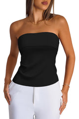 Arach&Cloz Women's Silk Blend Non See Through Non Slip Fall Fashion Tube Top 2025