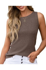 Arach&Cloz Women's Wool Blend Sweaters Non See Through All-Season Business Casual Tank 2025