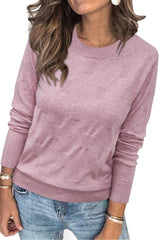 Arach&Cloz Women's Soft Knit Sweater Fall Dressy Casual Pullover Tops