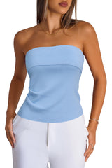 Arach&Cloz Women's Silk Blend Non See Through Non Slip Fall Fashion Tube Top 2025