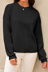 Arach&Cloz Women's 100% Cotton Crew Neck Fall Casual Relaxed Fit Sweater Tops 2025