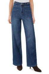 Arach&Cloz High-Waist Wide-Leg Adjustable-Waist Trousers — product image 8