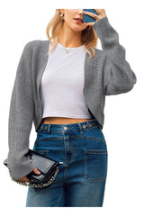 Arach&Cloz Women's Wool Blend Cardigan Winter Cropped Bolero Shrug Sweaters 2025