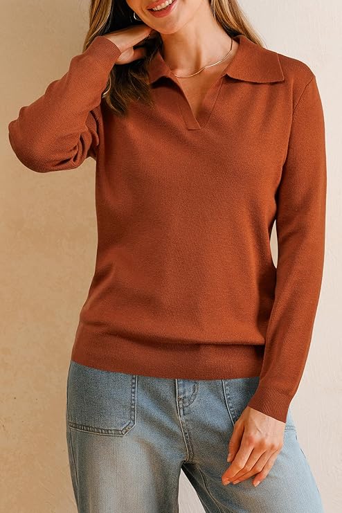 Arach&Cloz Wool-Blend Collared Pullover — product image 36