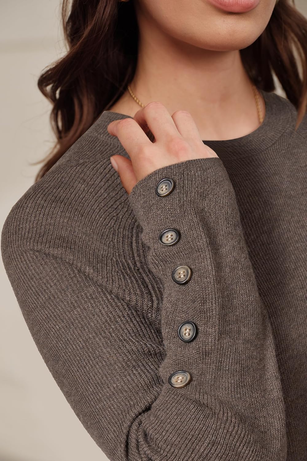 Arach&Cloz Women's Wool Blend Sweater 2 Piece Sets Winter Business Long Sleeve Top Midi Skirts Outfits 2025