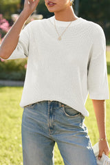 Arach&Cloz Women¡¯s 100% Cotton Fall Casual Relaxed Fit Crochet Tops 2025