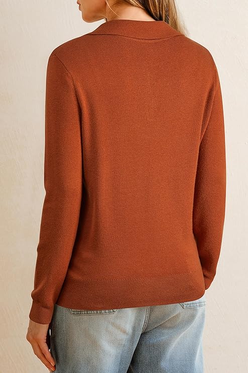 Arach&Cloz Wool-Blend Collared Pullover — product image 37