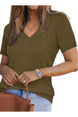 Women's Wool Blend Summer Fall Lightweight Casual Tops
