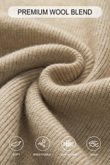 Arach&Cloz Wool Blend Mock Neck Sleeveless Sweater Shirt (2026)