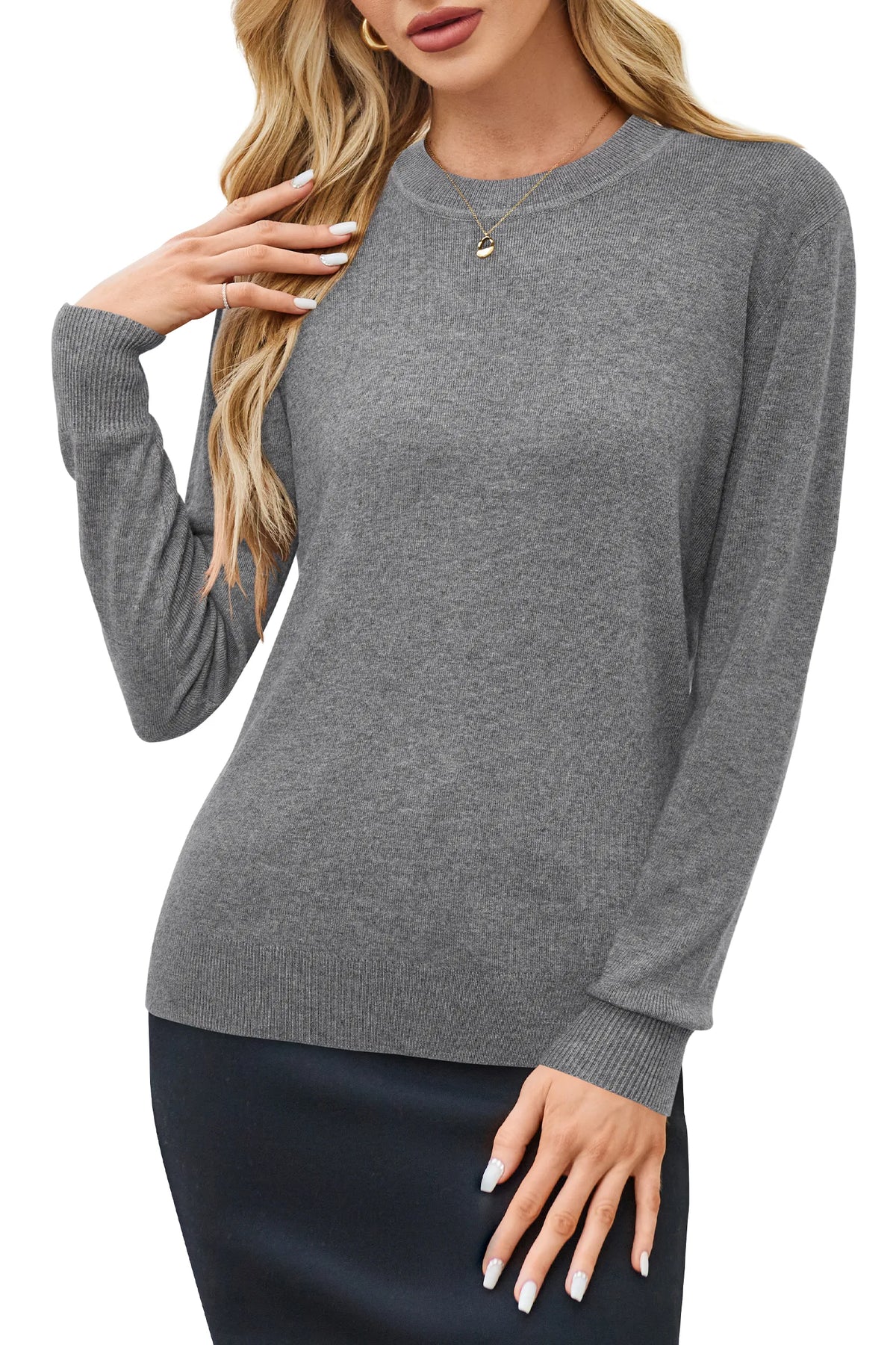Arach&Cloz Wool-Blend Crew-Neck Pullover — product image 57