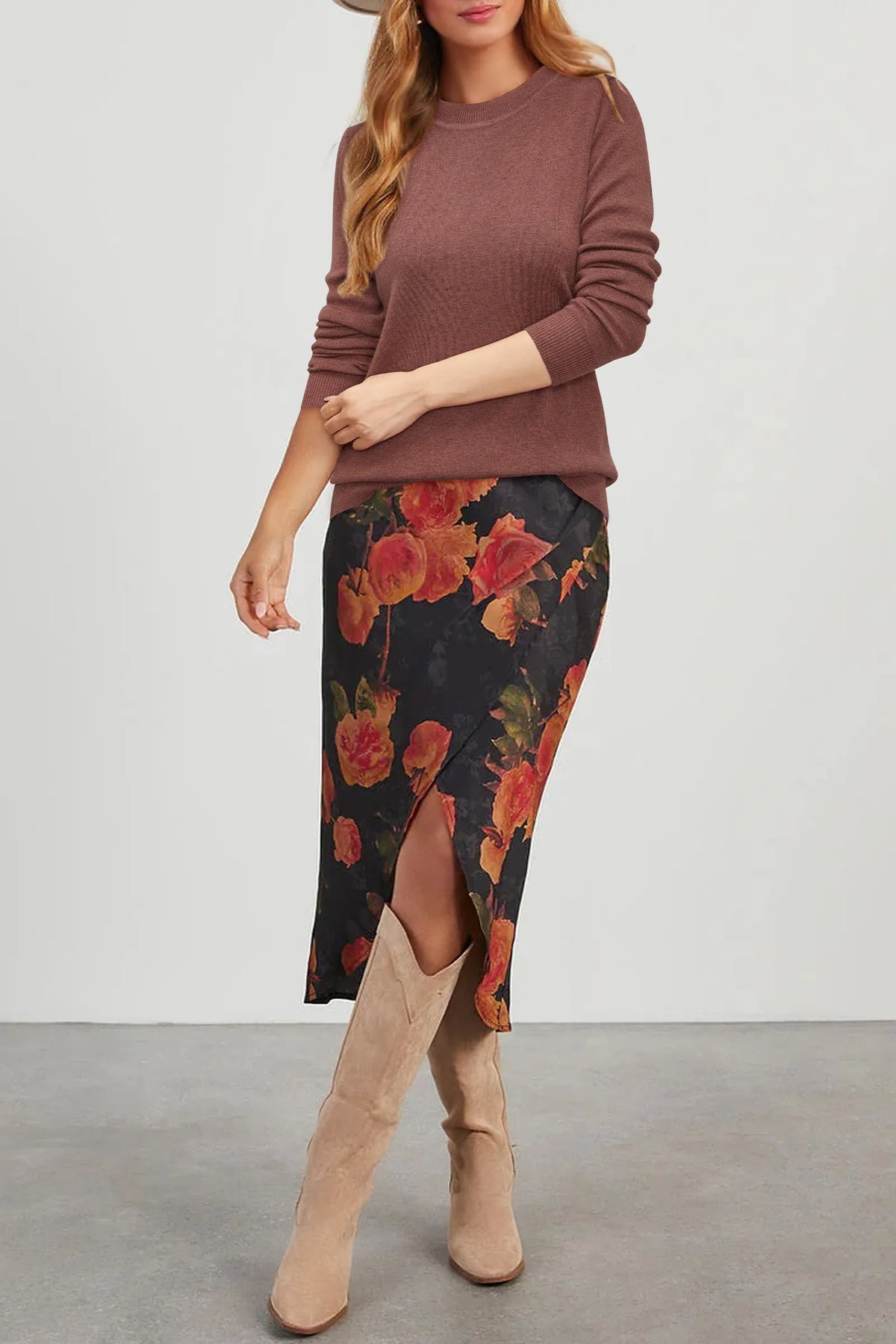 Arach&Cloz Wool-Blend Crew-Neck Pullover — product image 8