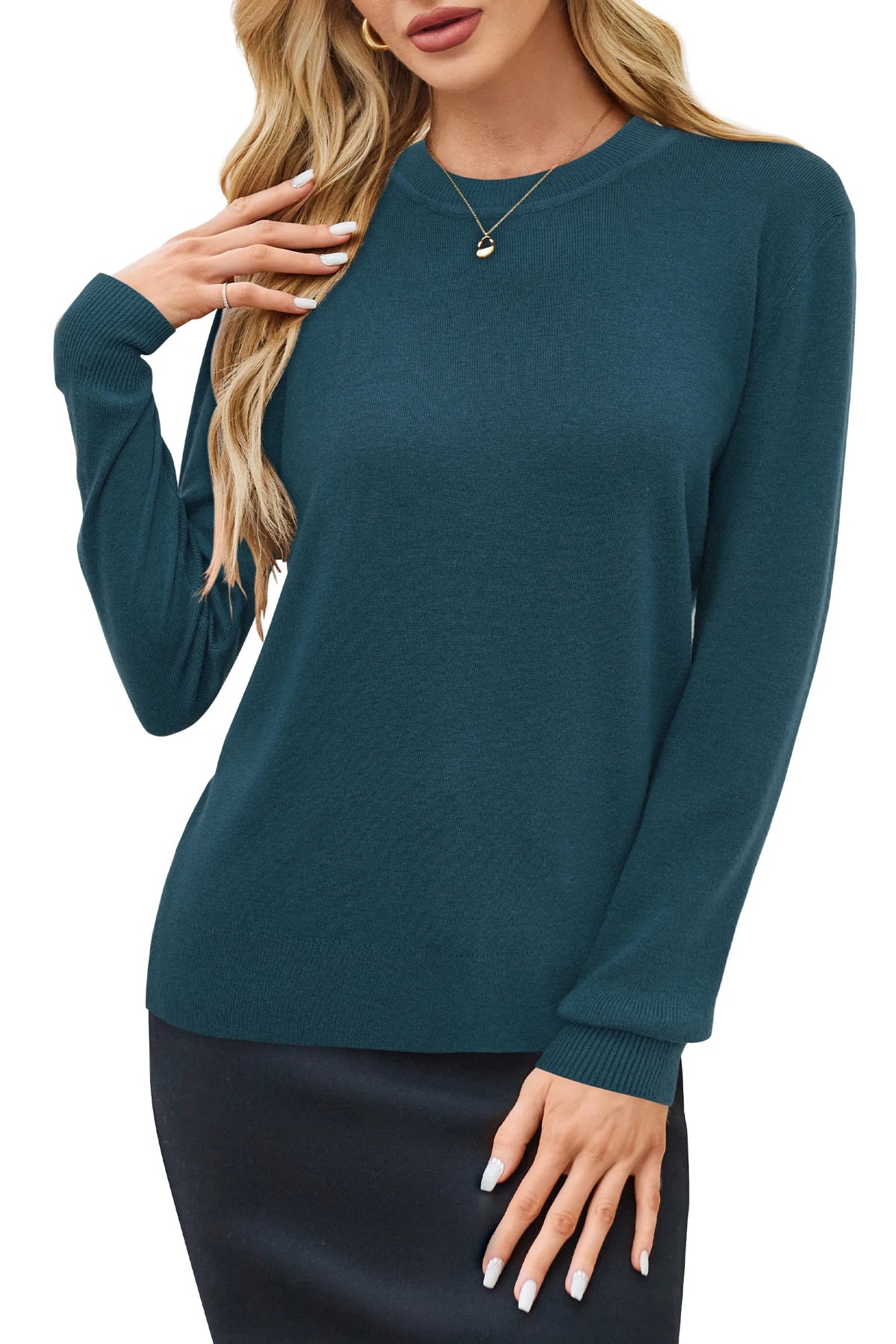 Arach&Cloz Wool-Blend Crew-Neck Pullover — product image 67