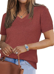 Women's Wool Blend Summer Fall Lightweight Casual Tops