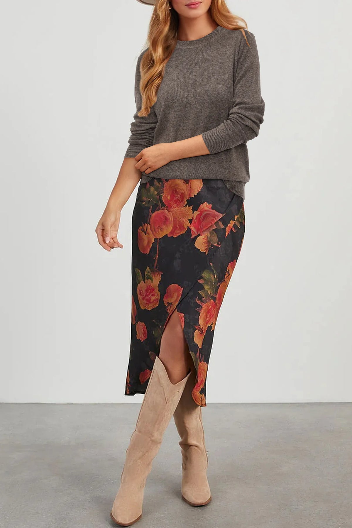 Arach&Cloz Wool-Blend Crew-Neck Pullover — product image 25
