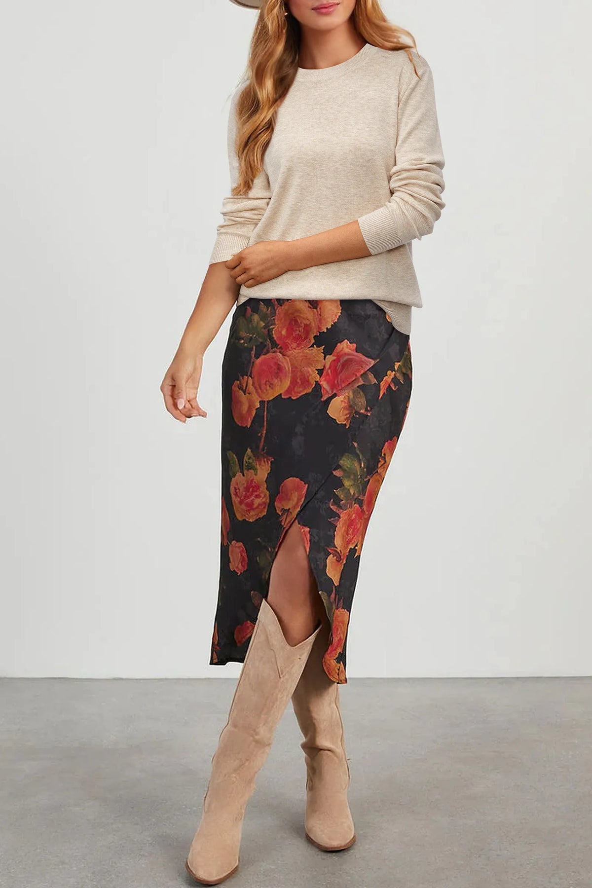 Arach&Cloz Wool-Blend Crew-Neck Pullover — product image 54