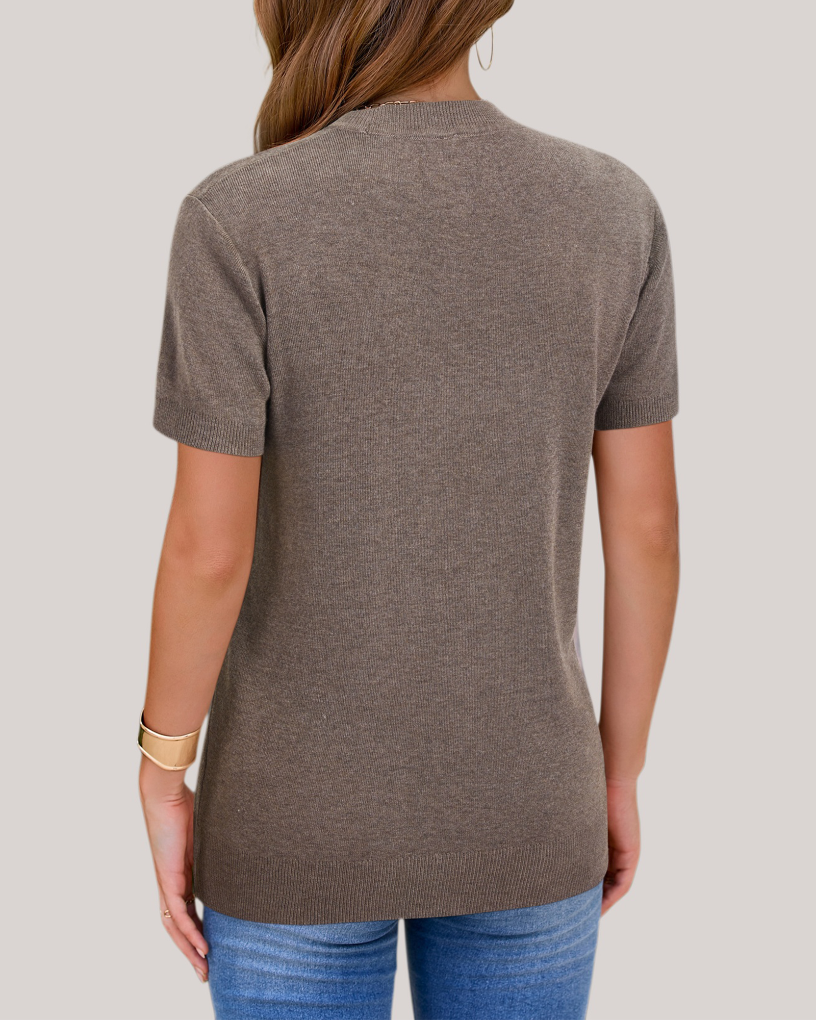 Arach&Cloz Fine Wool-Blend Workday Pullover