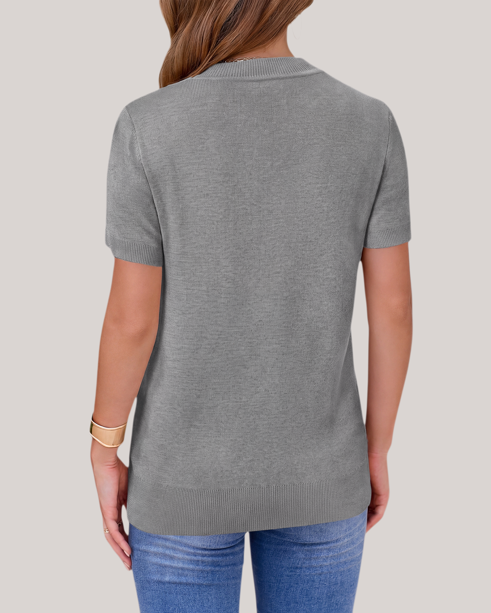 Arach&Cloz Fine Wool-Blend Workday Pullover