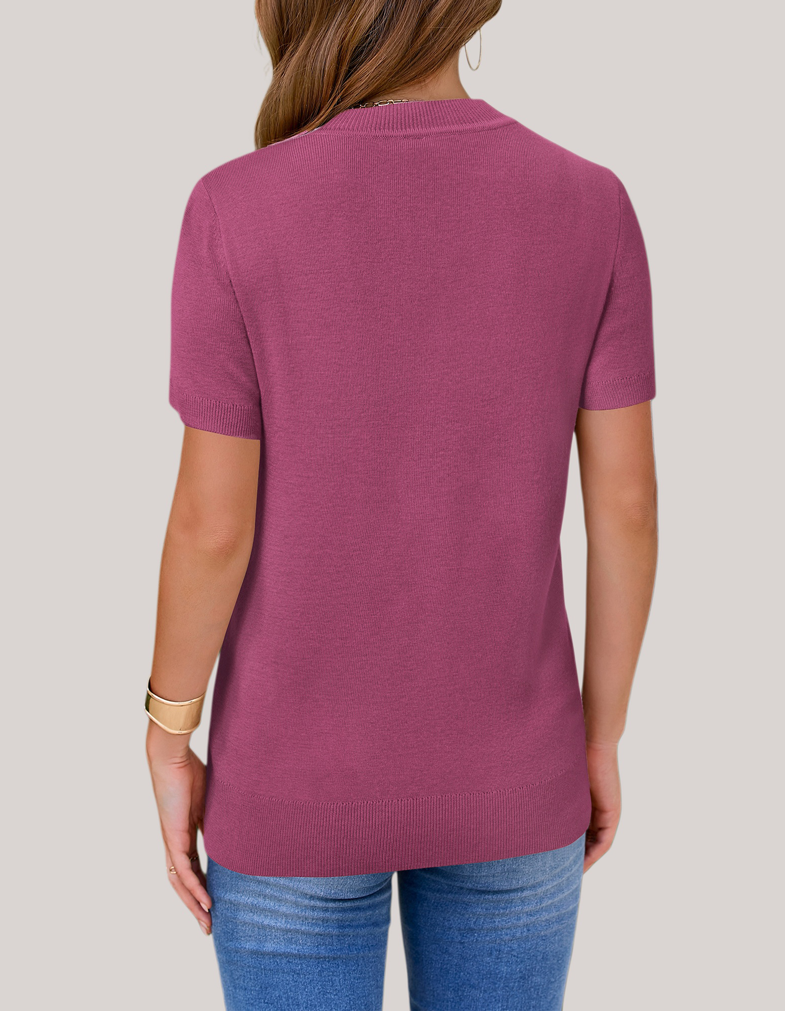 Arach&Cloz Fine Wool-Blend Workday Pullover