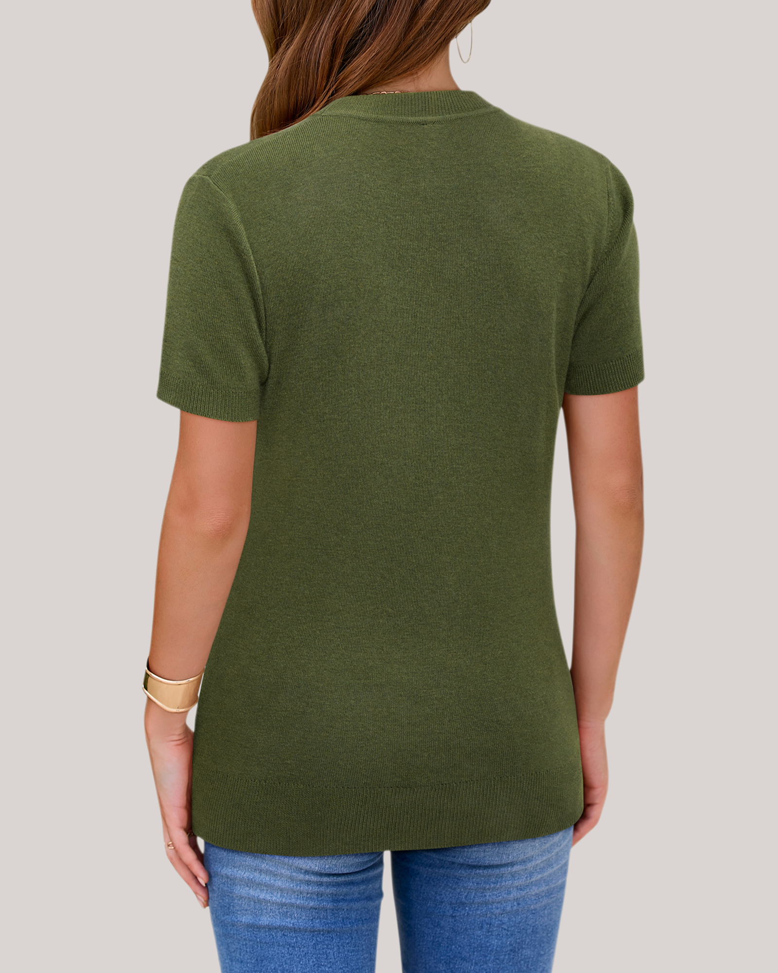 Arach&Cloz Fine Wool-Blend Workday Pullover