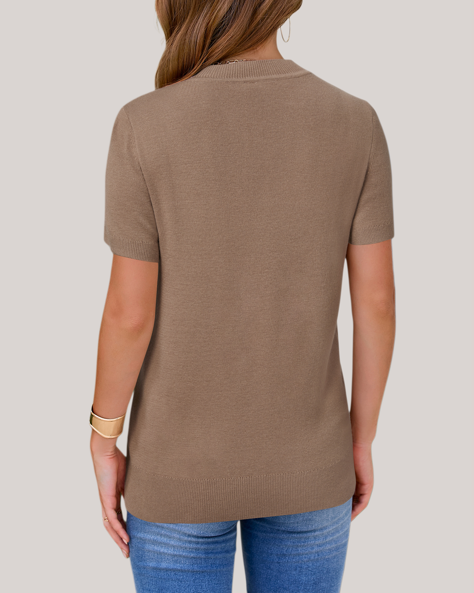 Arach&Cloz Fine Wool-Blend Workday Pullover