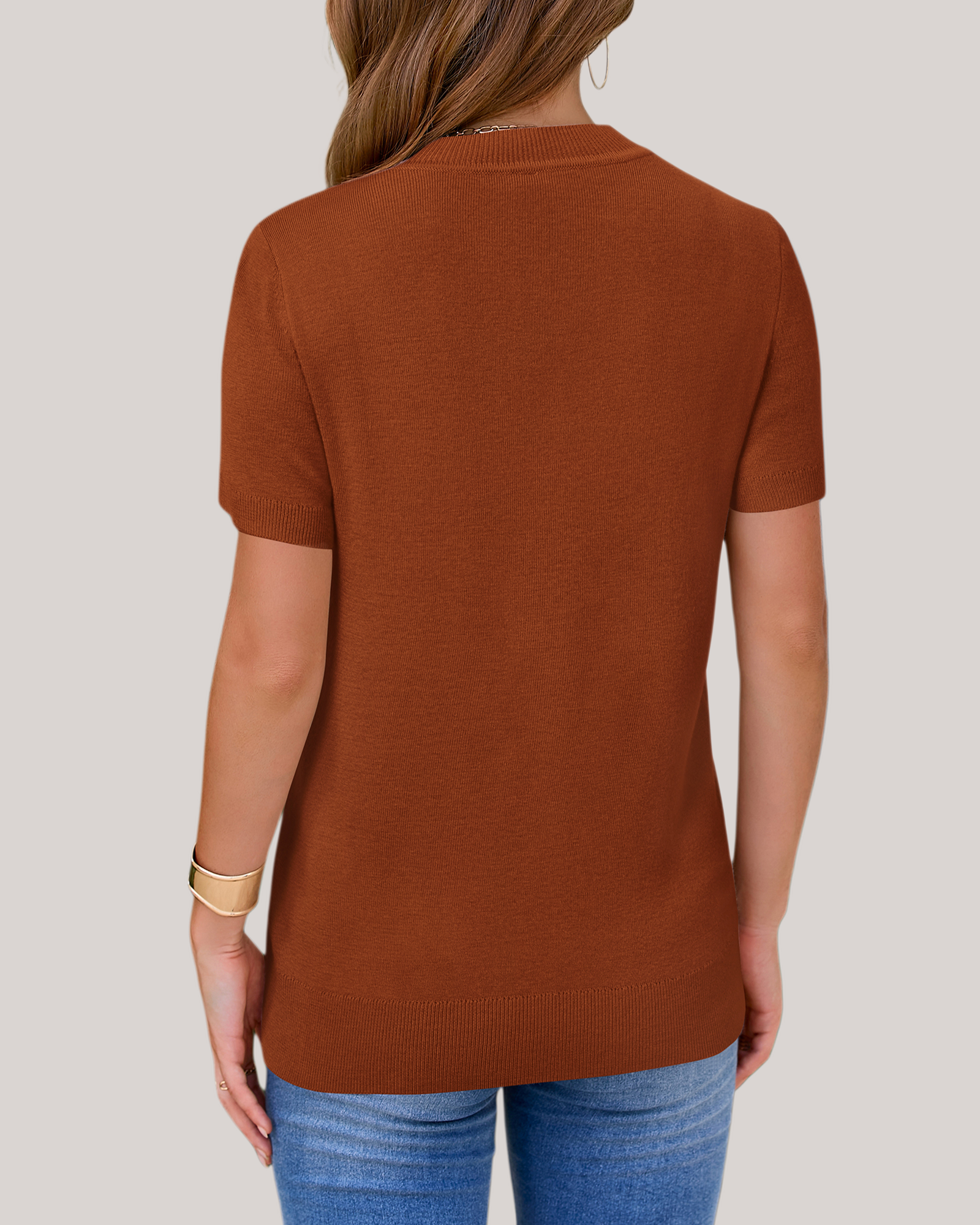 Arach&Cloz Fine Wool-Blend Workday Pullover