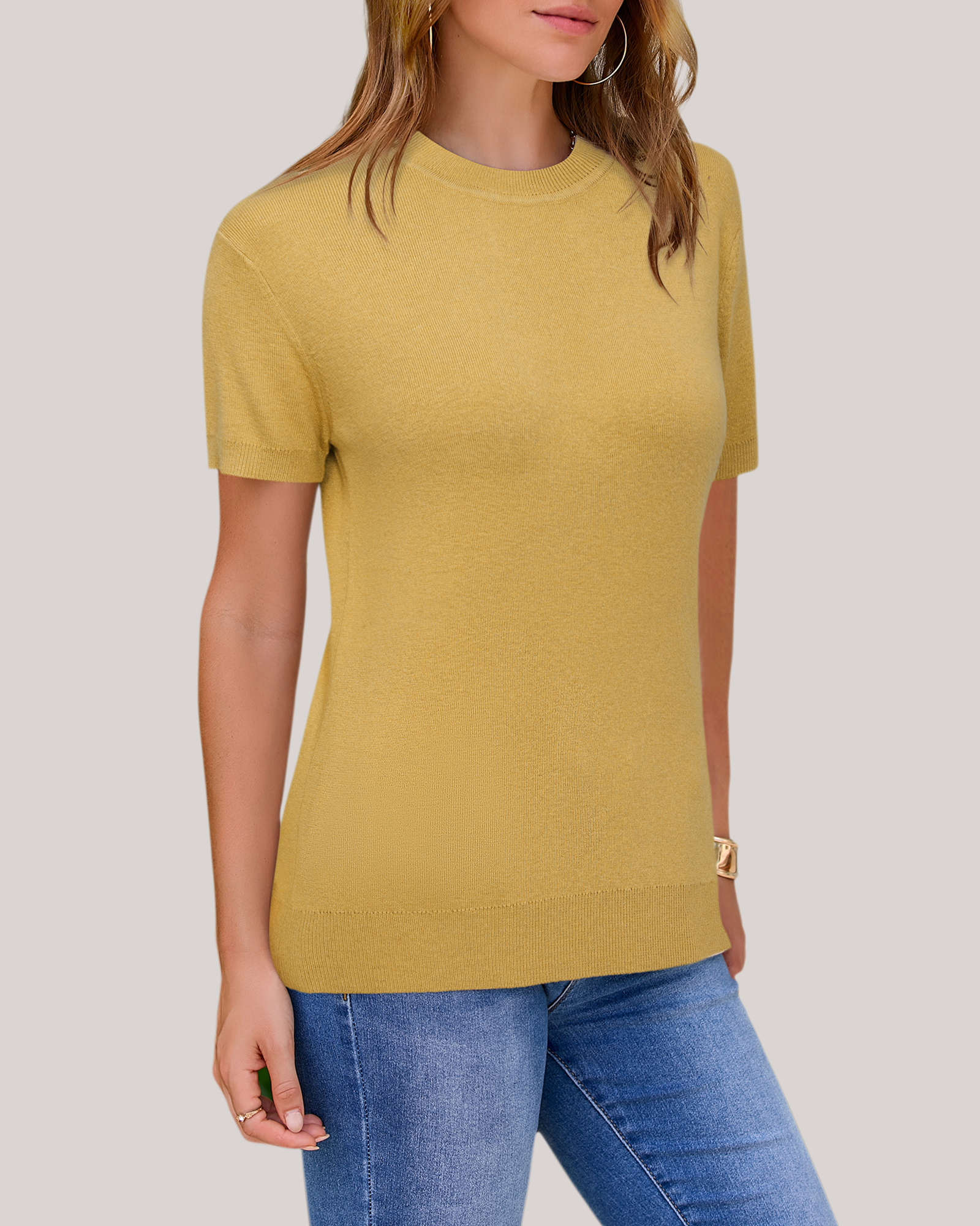 Arach&Cloz Fine Wool-Blend Workday Pullover