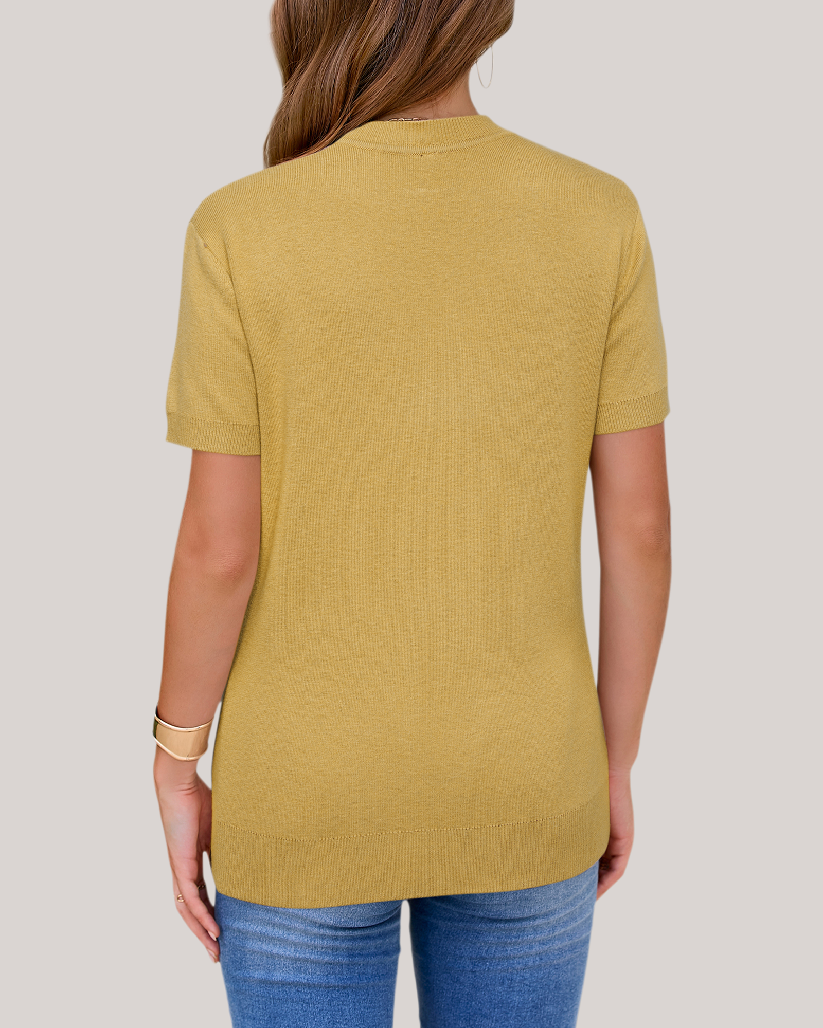 Arach&Cloz Fine Wool-Blend Workday Pullover