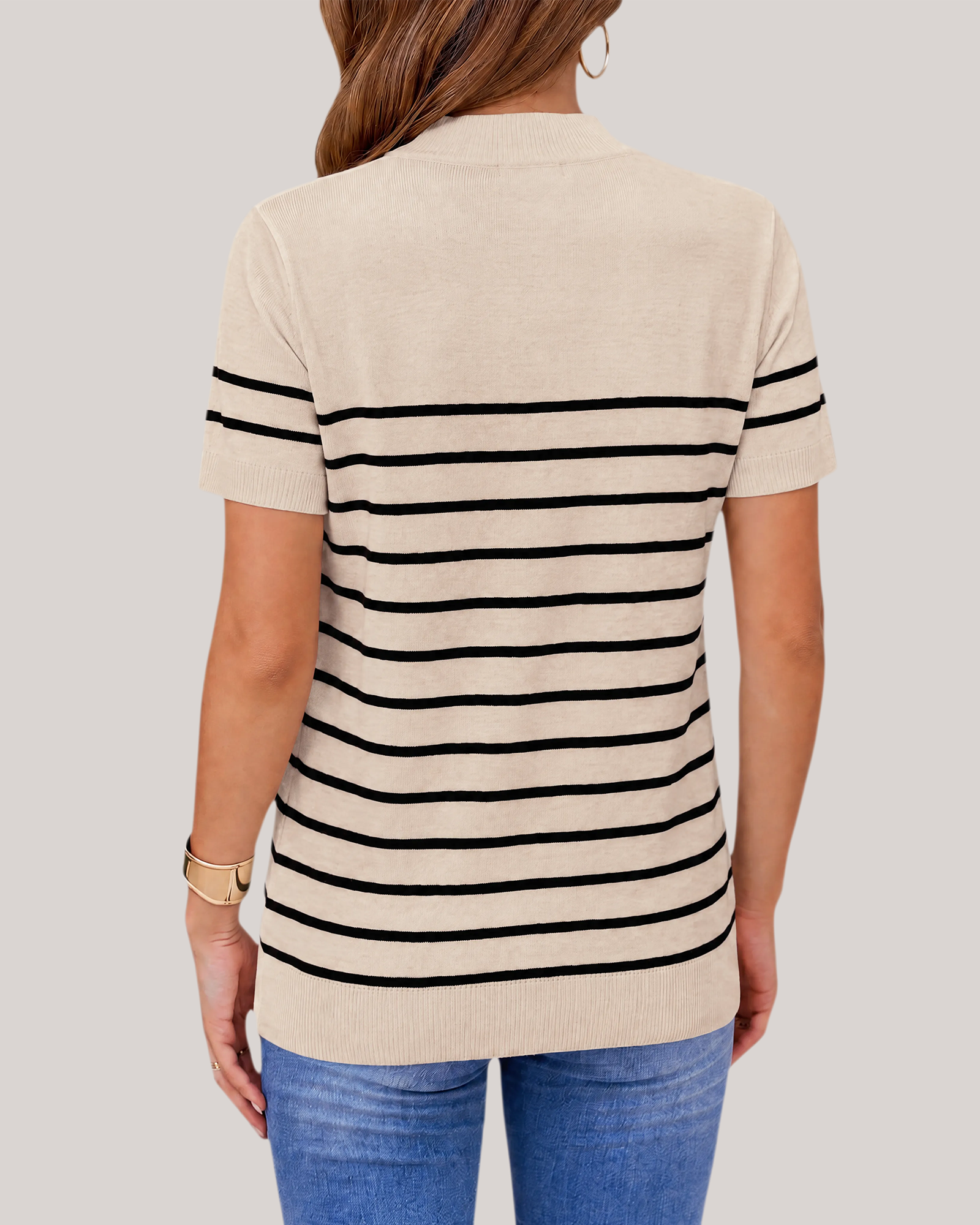 Arach&Cloz Fine Wool-Blend Workday Pullover