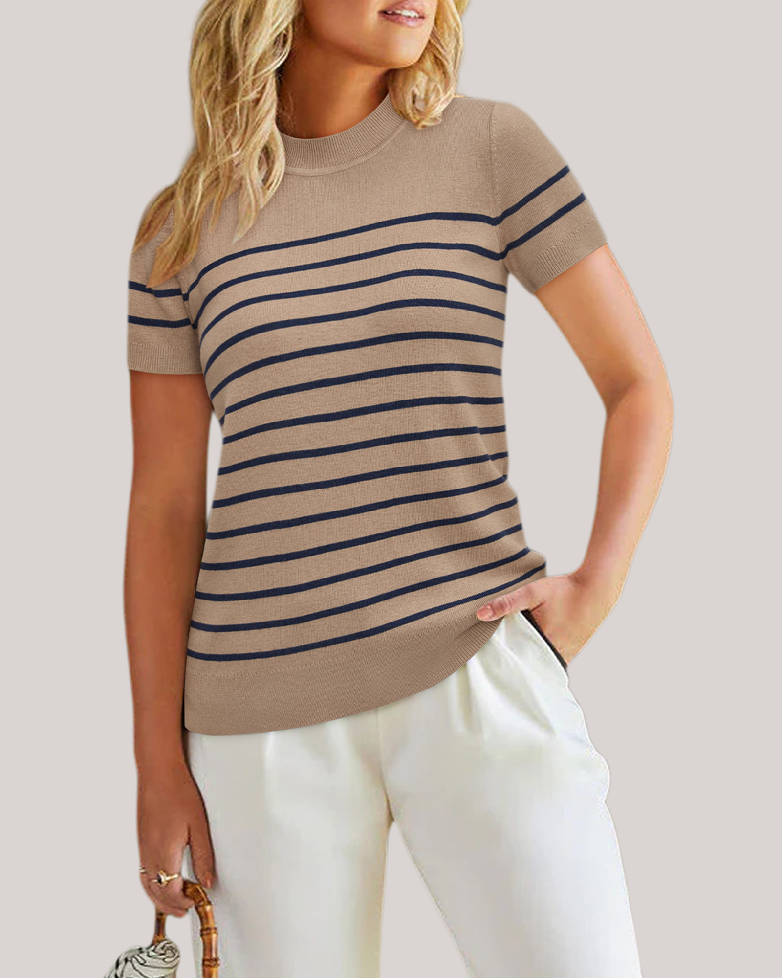 Arach&Cloz Fine Wool-Blend Workday Pullover