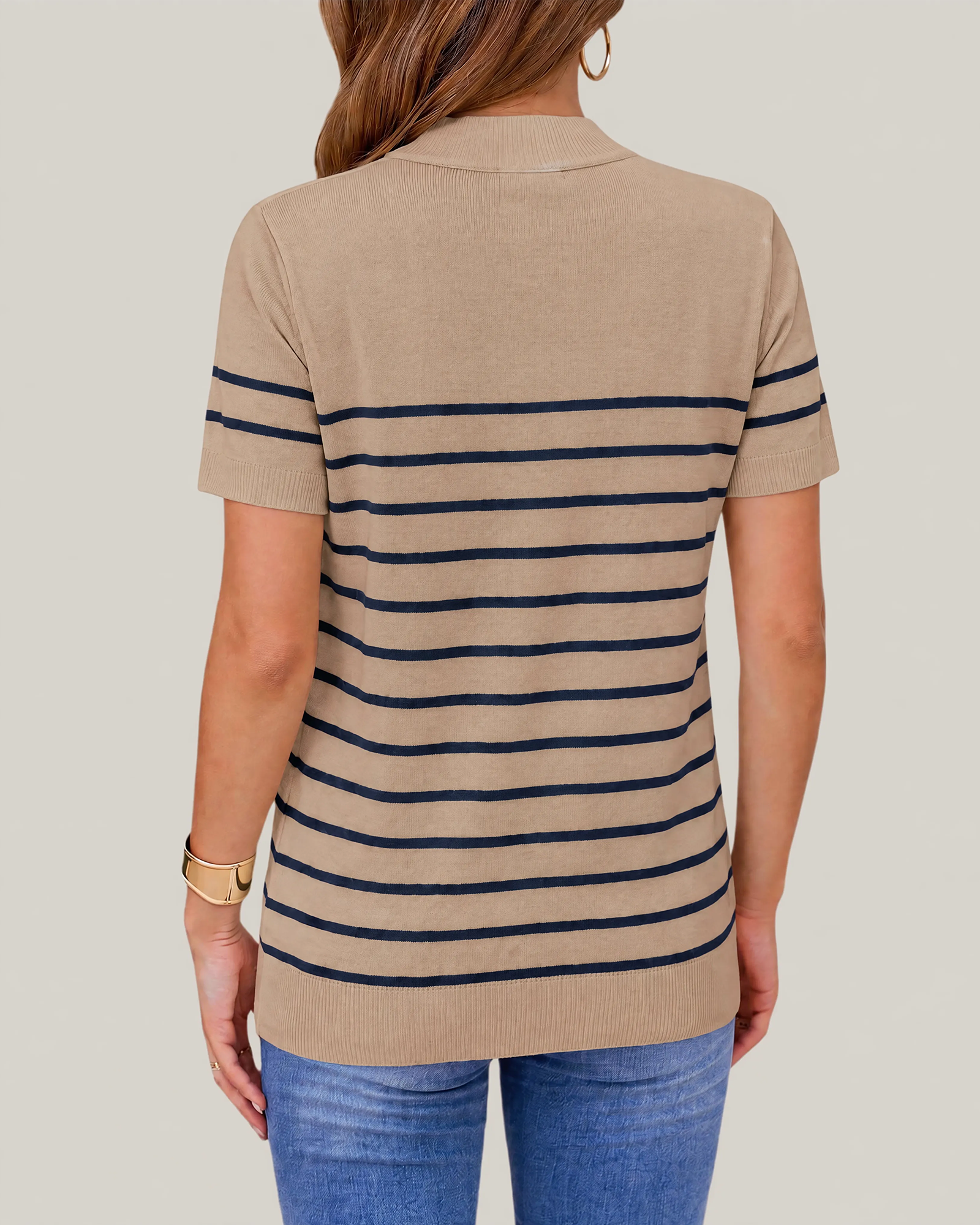 Arach&Cloz Fine Wool-Blend Workday Pullover