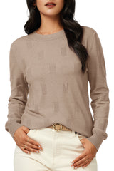 Soft Knit Sweater Fall Dressy Casual Pullover Tops