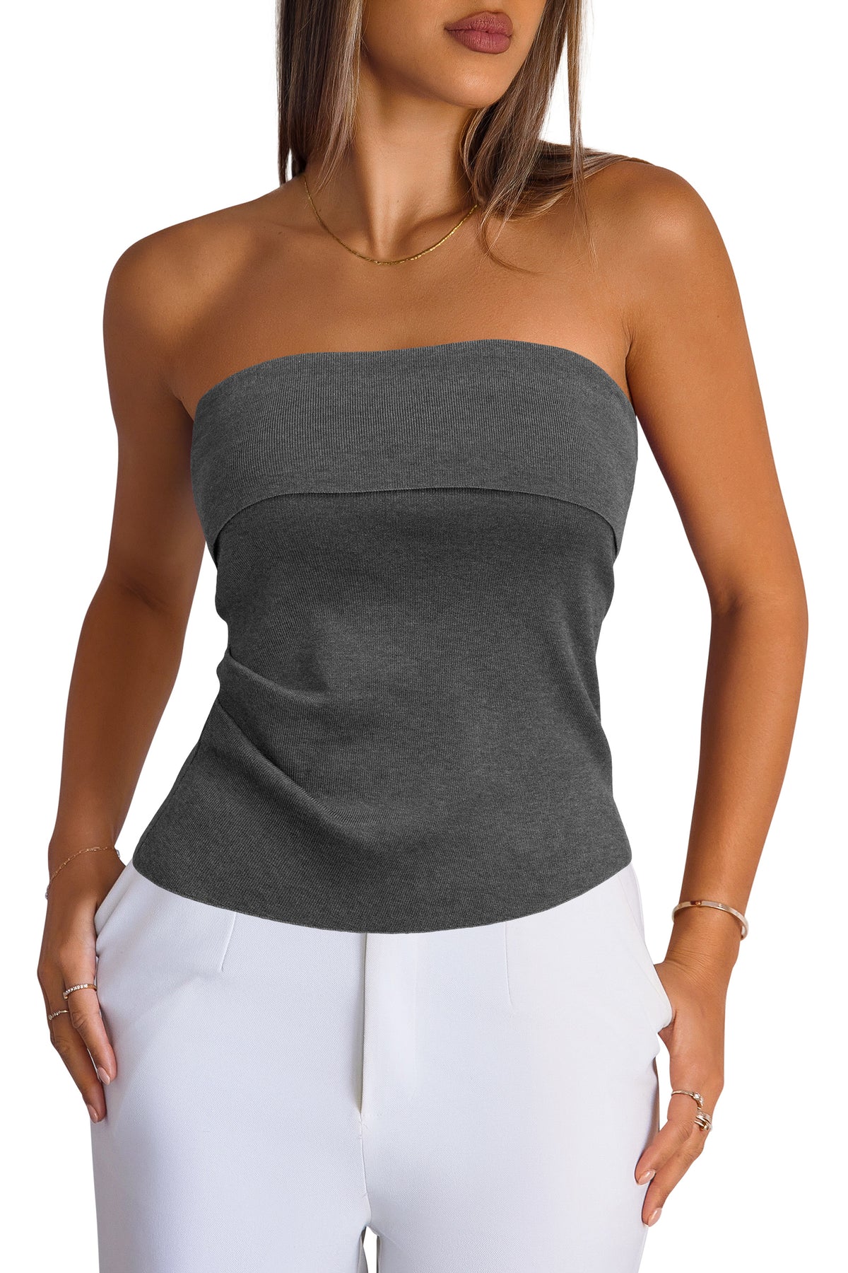 Arach&Cloz Silk-Blend Stay-Put Tube Top — product image 16