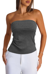 Silk Blend Non See Through Non Slip Fall Fashion Tube Top