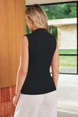 Women's Slim Fit Button Down Fall Business Casual Tank Tops 2026