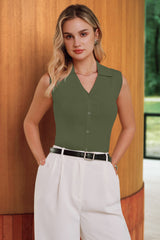 Women's Slim Fit Button Down Fall Business Casual Tank Tops 2026