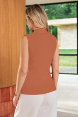 Women's Slim Fit Button Down Fall Business Casual Tank Tops 2026