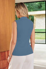 Women's Slim Fit Button Down Fall Business Casual Tank Tops 2026