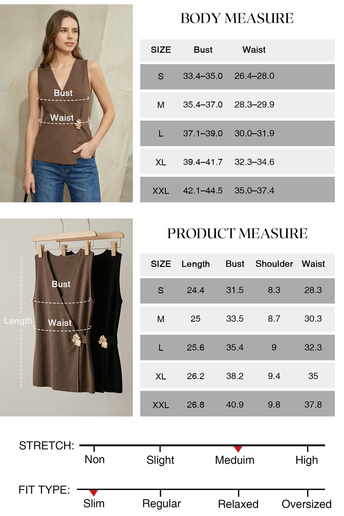 Arach&Cloz Lyocell-Blend Wrap V-Neck Sweater Vest — product image 11