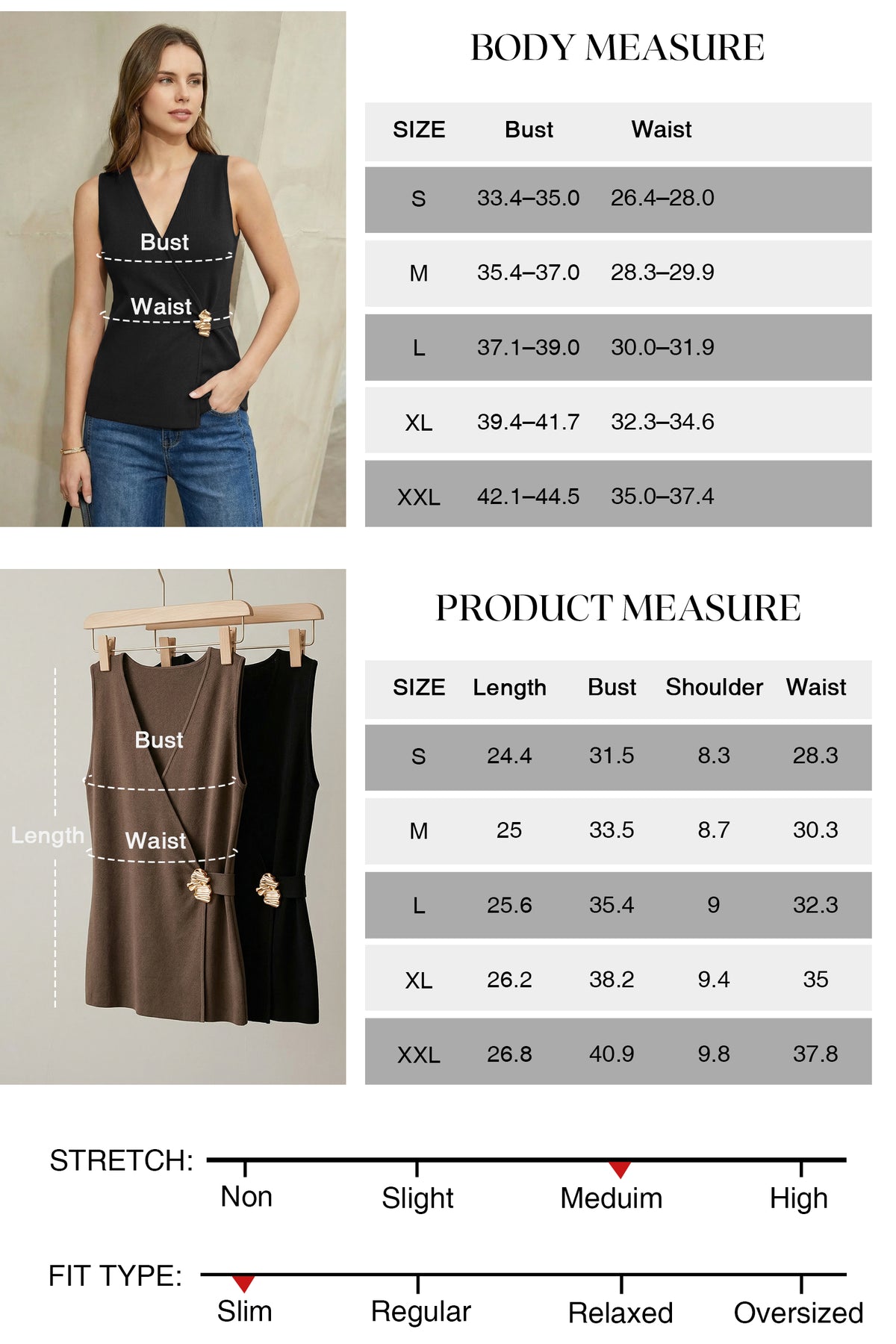 Arach&Cloz Lyocell-Blend Wrap V-Neck Sweater Vest — product image 10