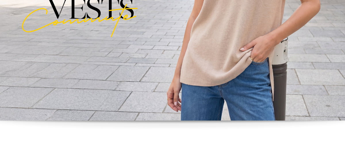 Women's Wool Blend Relaxed Sleevelesss Fall Casual Sweater Vest A+ 图文