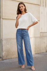 Women's Oversized Batwing Sleeve Business Casual Sweater Tops